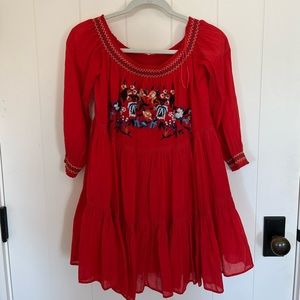 Free People Red Dress